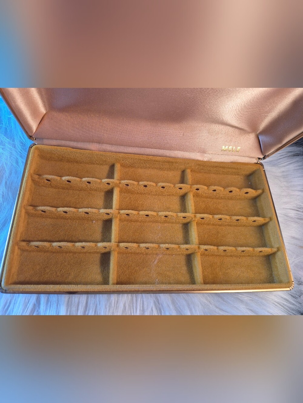 Vintage Mcm Mele Travel Clamshell Jewelry Case
